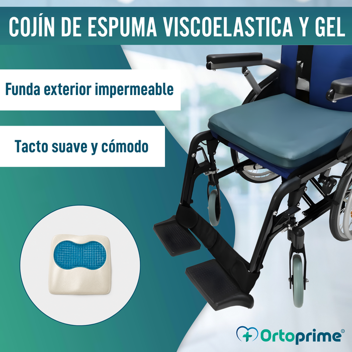 Cojín Antiescaras Visco Gel para Silla de Ruedas 85 kg/m3