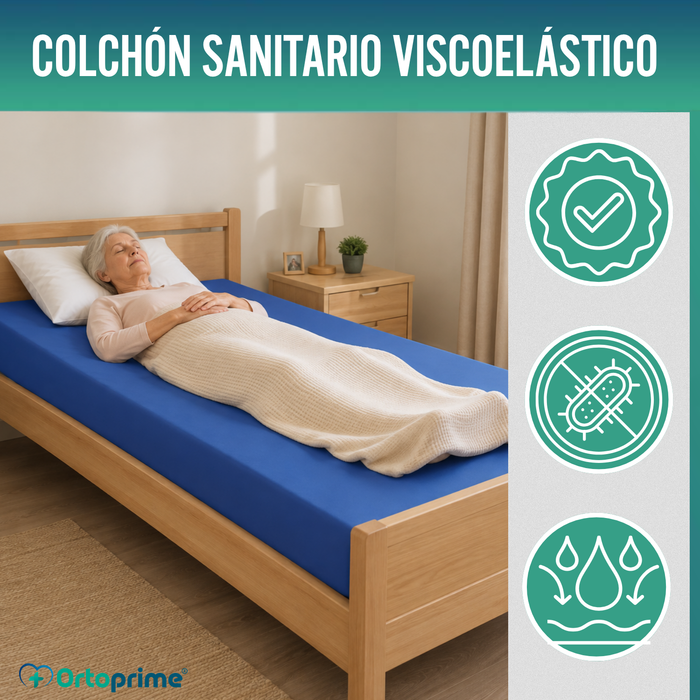 Colchón Antiescaras Viscoelástico + Funda | 90 x 190 cm