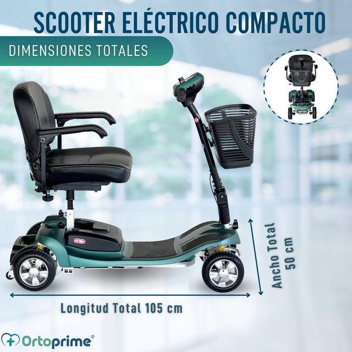 Scooter Eléctrico Desmontable | Batería de Litio de 40Ah