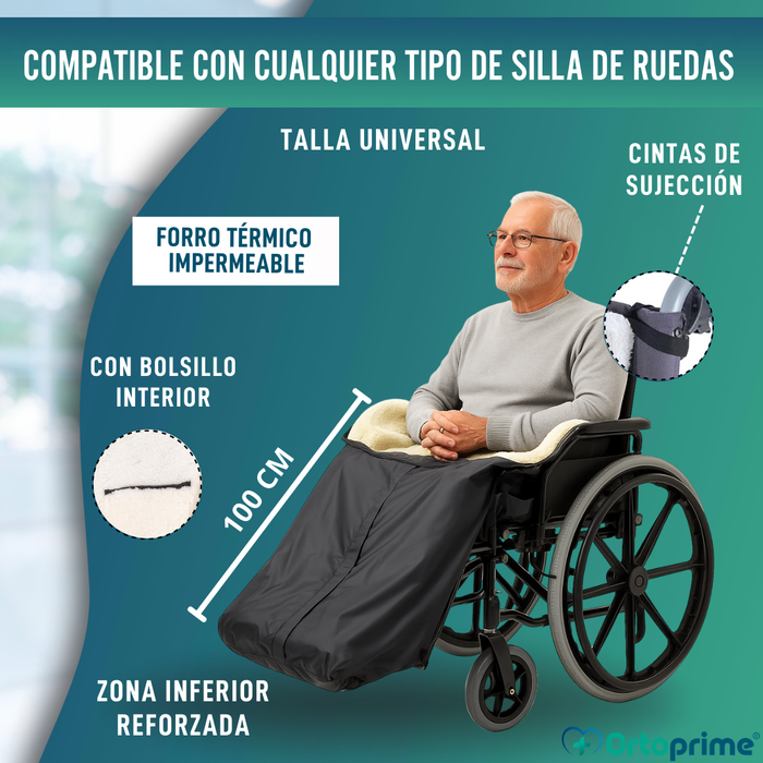 Cubrepiernas Silla de Ruedas Térmico Manta Impermeable