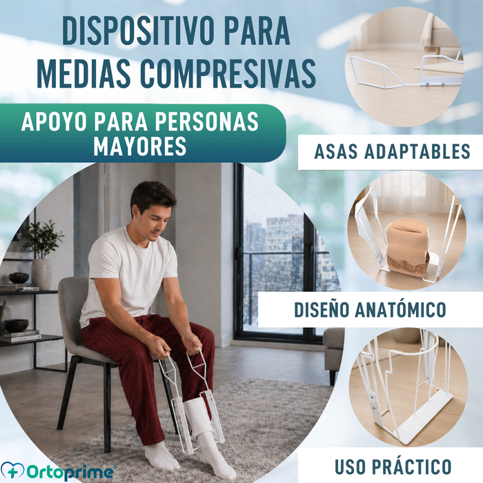 Calzador Medias de Compresión y Calcetines | Ayuda Plegable