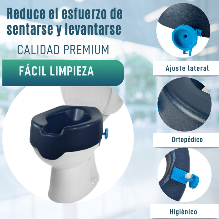 Elevador WC 10 cm Blando | Alzador WC Adultos