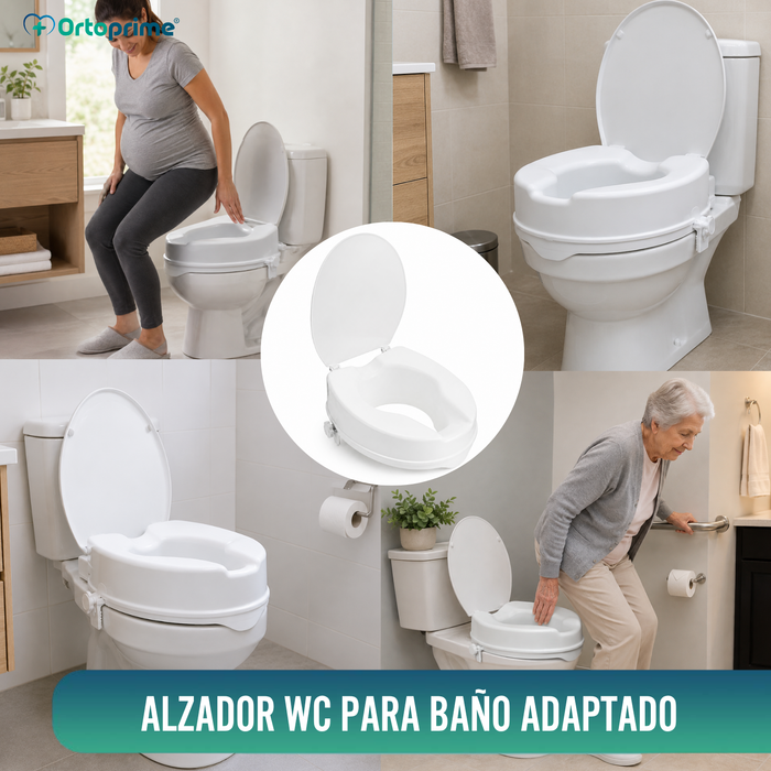 Alzador WC Con Tapa 10 cm | Universal