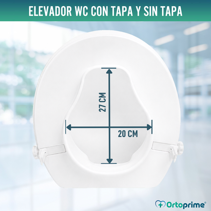 Elevador de WC con y sin Tapa | Resistente 223kg