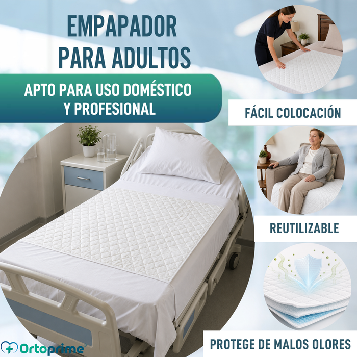 Empapador Absorbente Eco Lavable Cama 90cm 3,15 Litros/m2