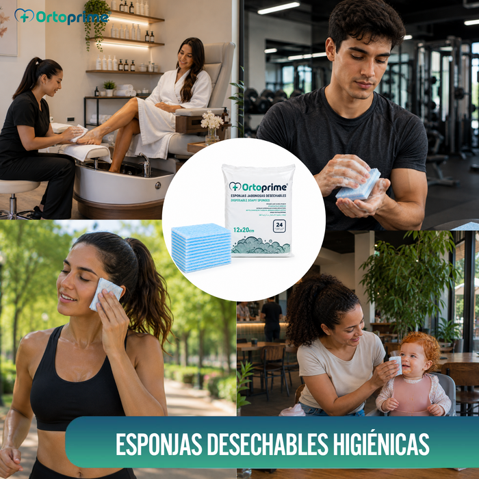 Esponjas Jabonosas Desechables Bebes y Adultos