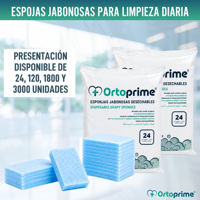 Esponjas Jabonosas Desechables Bebes y Adultos