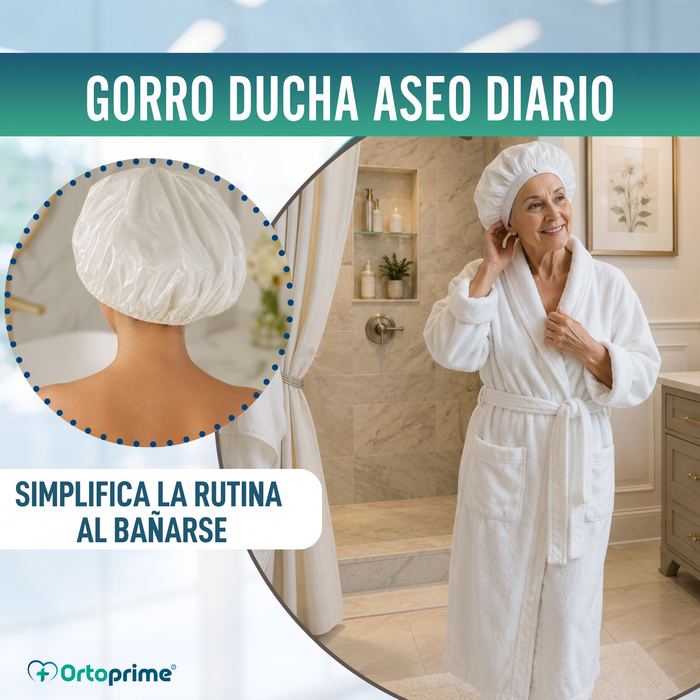 Gorro de Baño Reutilizable Lavable y Transpirable | Talla Única
