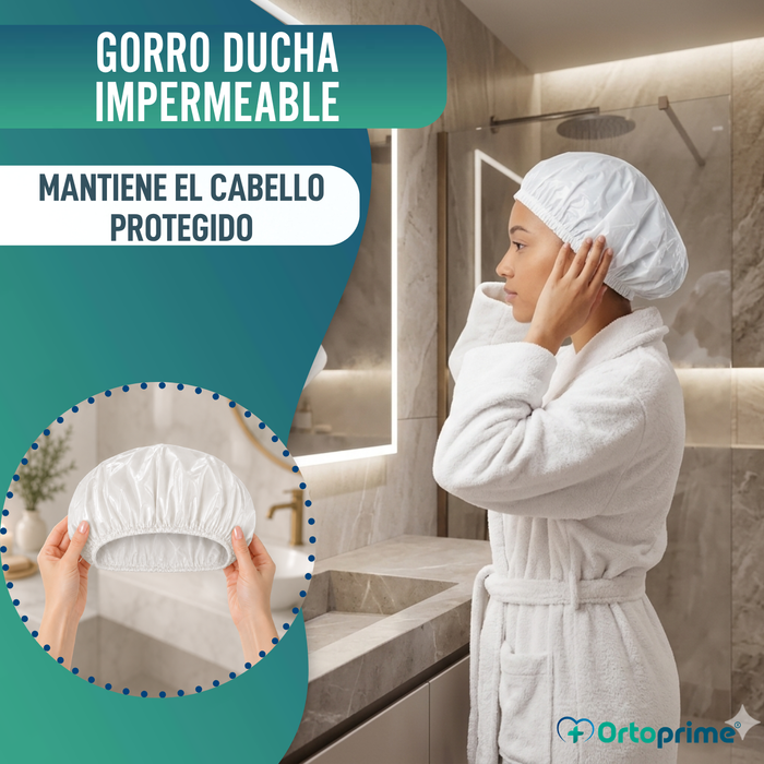 Gorro de Baño Reutilizable Lavable y Transpirable | Talla Única