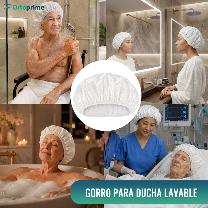 Gorro de Baño Reutilizable Lavable y Transpirable | Talla Única