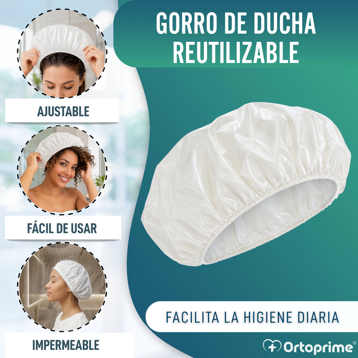 Gorro de Baño Reutilizable Lavable y Transpirable | Talla Única