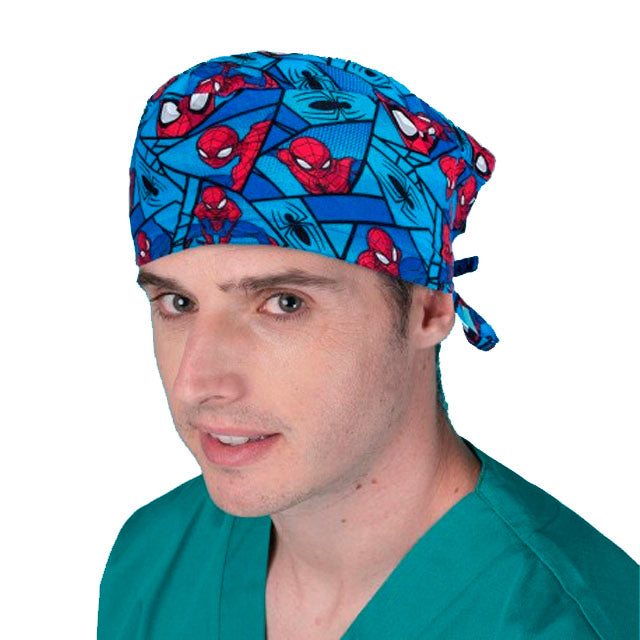 gorros-quirurgicos-spiderman-azul-ortoprime