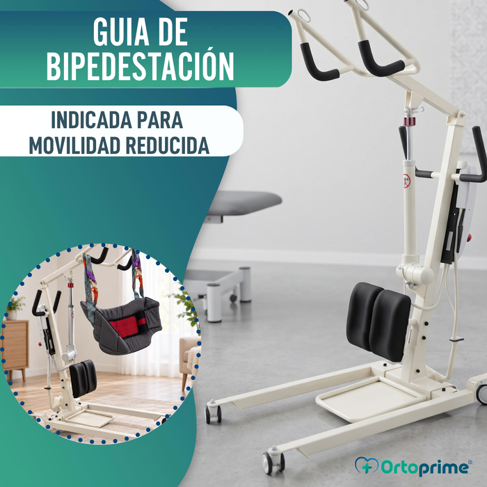 Grúa Eléctrica Bipedestación con Arnés | Movilidad Reducida