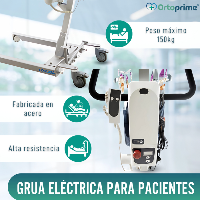 Grúa para Elevar Pacientes Alta Calidad | Arnés Incluido