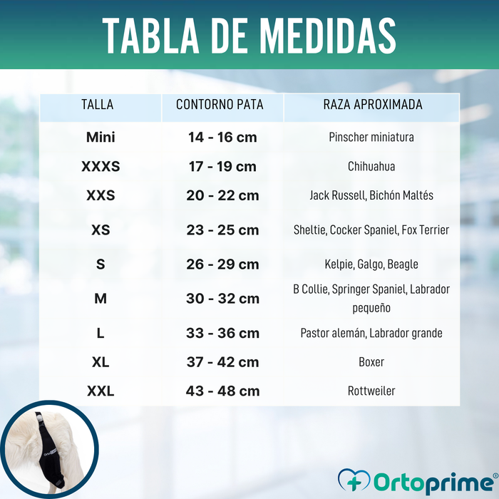 Inmovilizador de Rodilla para Perros de Neopreno | 9 Tallas