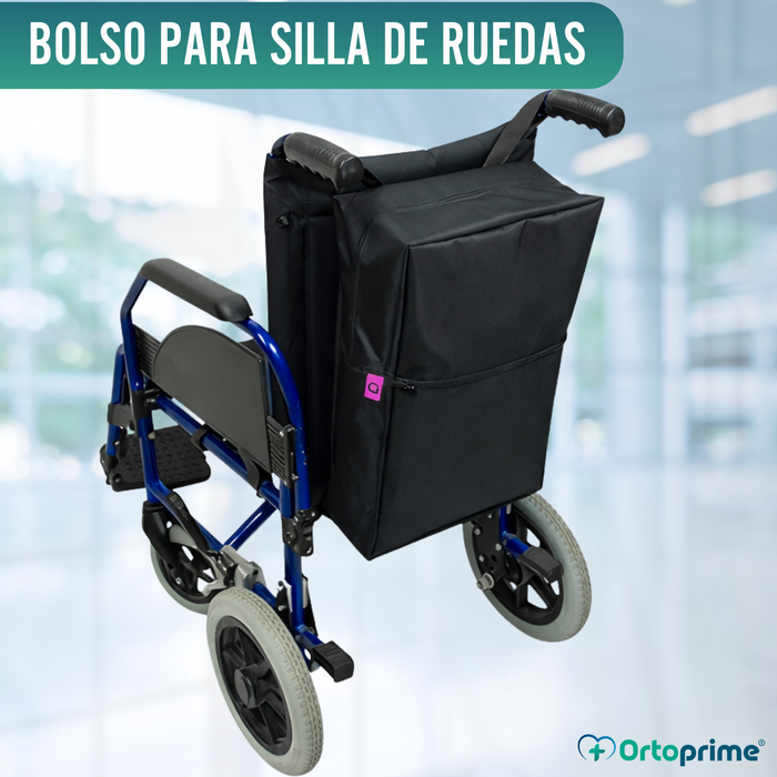 Bolso Mochila Trasera para Silla de Ruedas | 8 Compartimientos