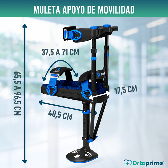 Muleta de Rodilla Manos Libres | Regulable en Altura