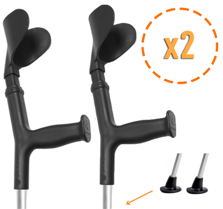 Muletas Regulables con Conteras Anchas