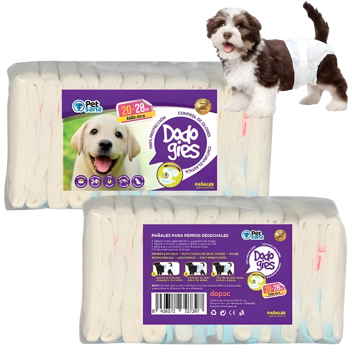 Pañales Caninos para Hembras y Cachorros | Máxima Absorción