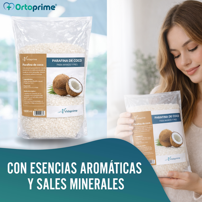 Parafina Antioxidante de Rehabilitación para Manos y Pies | Coco
