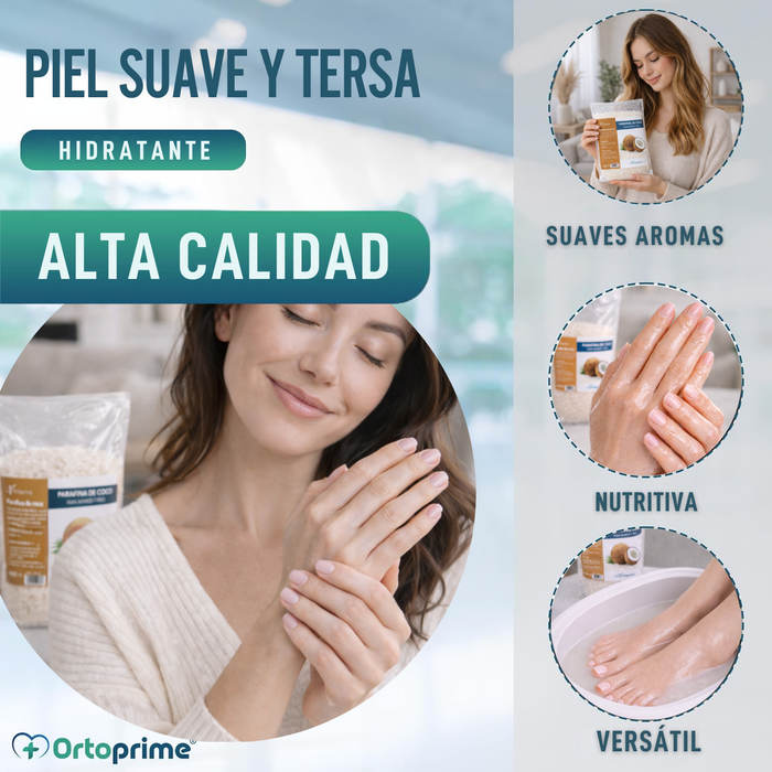 Parafina Antioxidante de Rehabilitación para Manos y Pies | Coco