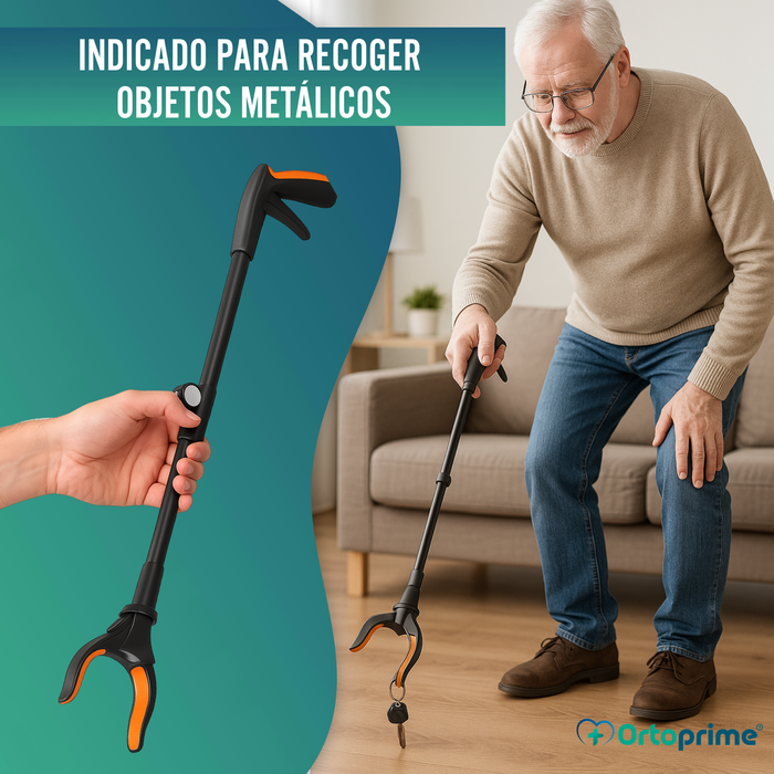 Pinza Recoge Objetos con Imán y Luz LED | Alcanzador Plegable