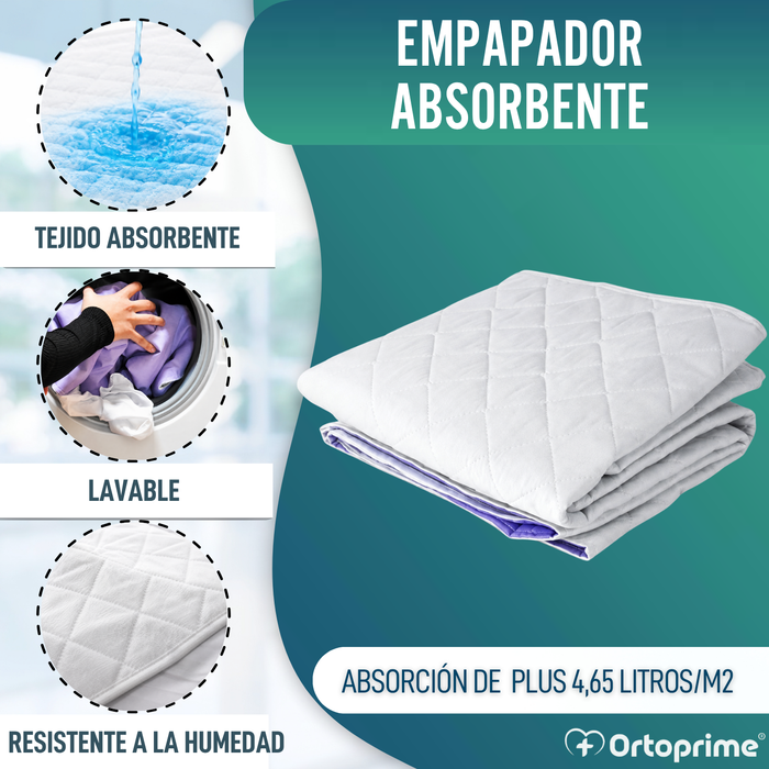 Empapador Absorbente Cama Lavable Plus 4,65 Litros/m2