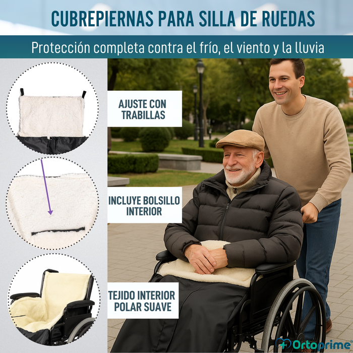 Cubrepiernas Silla de Ruedas Térmico Manta Impermeable