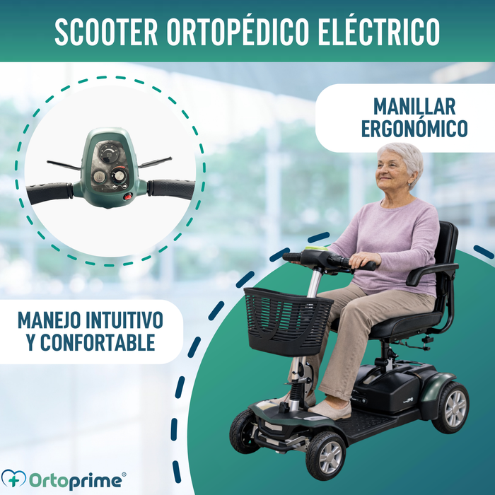 Scooter Eléctrico Desmontable | Batería de Litio de 40Ah