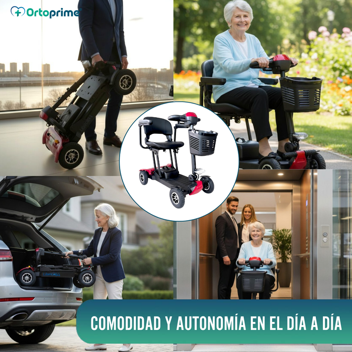 Scooter Eléctrico Ligero y Plegable | Estructura de Aluminio