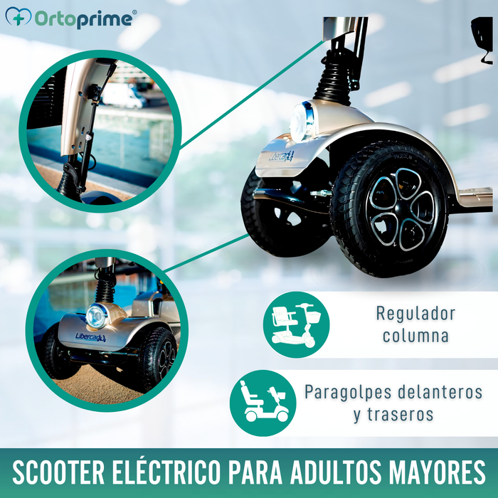 Scooter Eléctrica para Adultos de Alta Gama | 4 Ruedas
