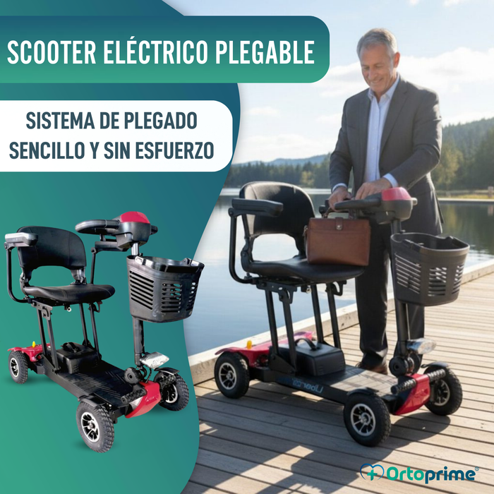 Scooter Eléctrico Ligero y Plegable | Estructura de Aluminio