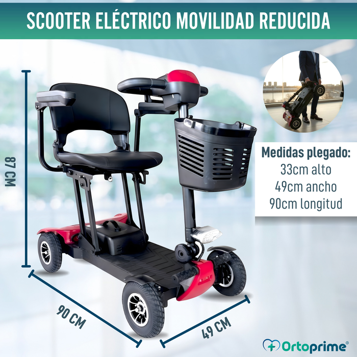 Scooter Eléctrico Ligero y Plegable | Estructura de Aluminio