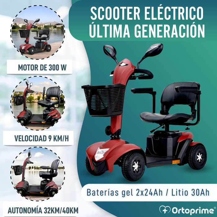 Scooter Eléctrico de Última Generación | Ruedas Grandes 24cm