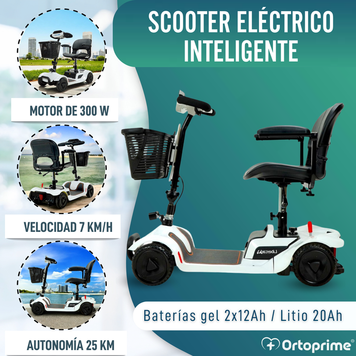 Scooter Eléctrico Inteligente con Tecnología NFC | 4 Ruedas