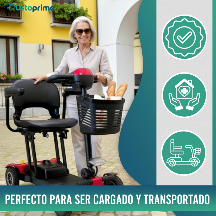 Scooter Eléctrico Ligero y Plegable | Estructura de Aluminio