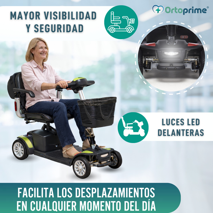 Scooter Eléctrico Compacto con Mochila Trasera Portaobjetos
