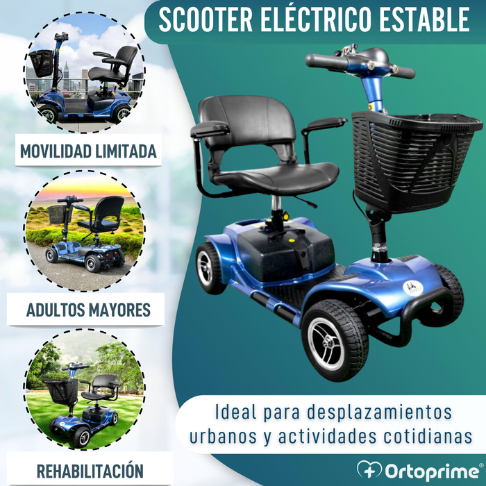 Scooter para Movilidad Reducida Desmontable | 4 Ruedas
