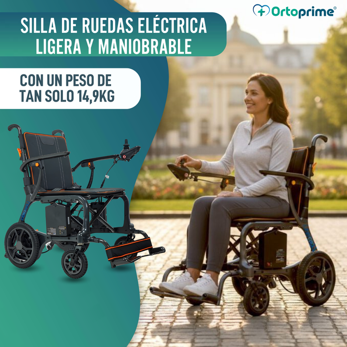 Silla de Ruedas Eléctrica Ultraligera con Motores Brushless