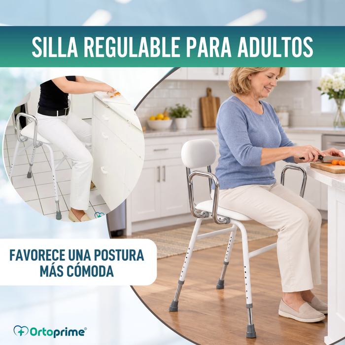 Silla de Apoyo con Reposabrazos | Altura Regulable