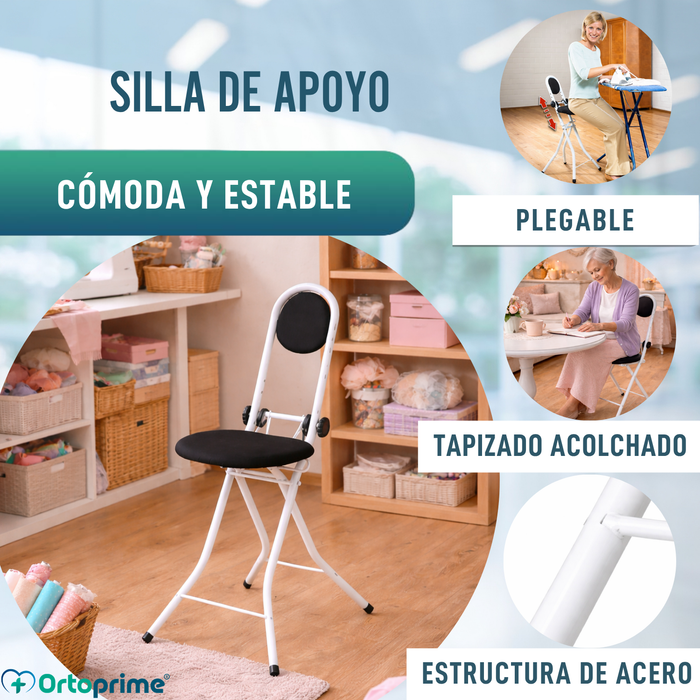 Silla de Apoyo con Respaldo |  Regulable en Altura