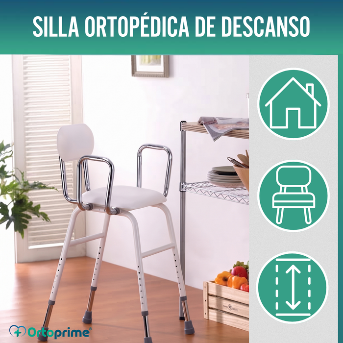 Silla de Apoyo con Reposabrazos | Altura Regulable