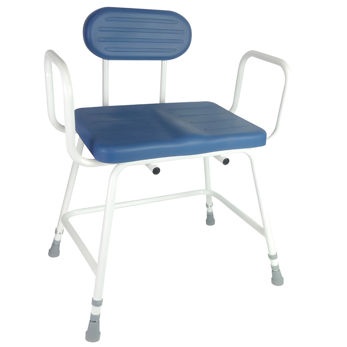 Silla de Ducha Bariátrica XXL con Respaldo y Reposabrazos