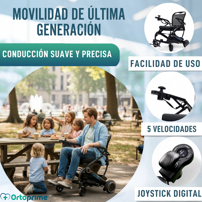 Silla de Ruedas Eléctrica Ultracompacta | Fibra de Carbono