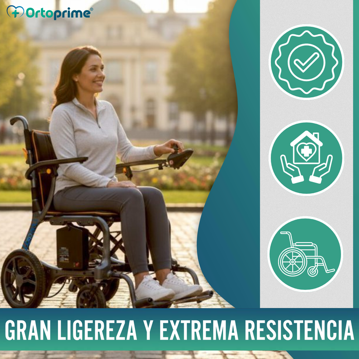 Silla de Ruedas Eléctrica Ultraligera con Motores Brushless