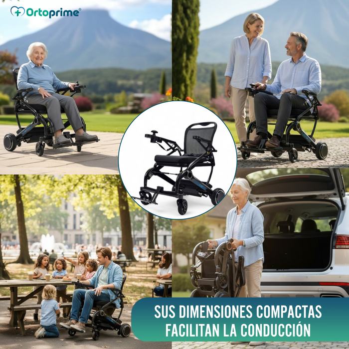 Silla de Ruedas Eléctrica Ultracompacta | Fibra de Carbono