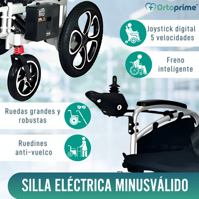 Silla Eléctrica Plegable con Baterías de Gel | 5 Velocidades