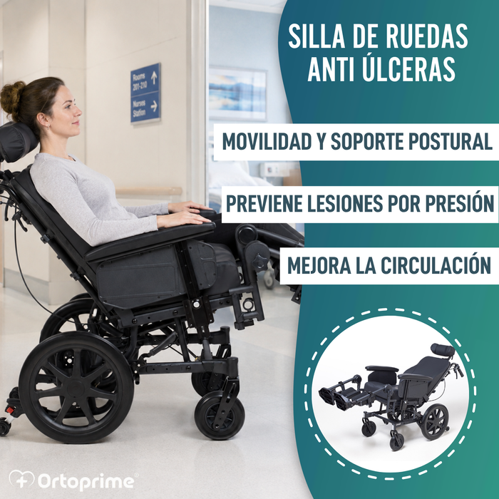 Silla de Ruedas de Posicionamiento Basculante | Anti Úlceras