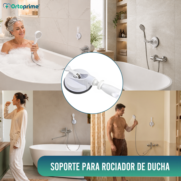 Soporte de Ducha con Ventosa y Palanca | Portaducha Universal