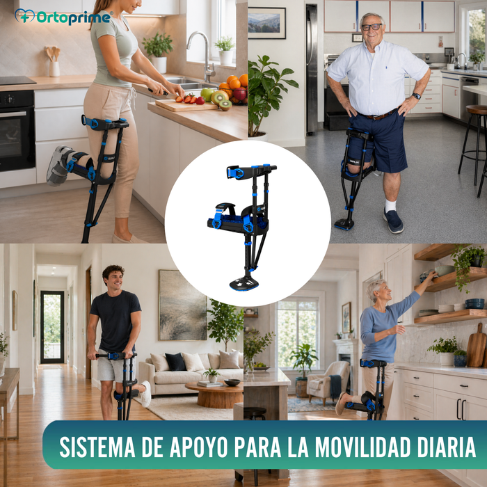 Muleta de Rodilla Manos Libres | Regulable en Altura